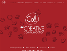 Tablet Screenshot of cal-creative.com